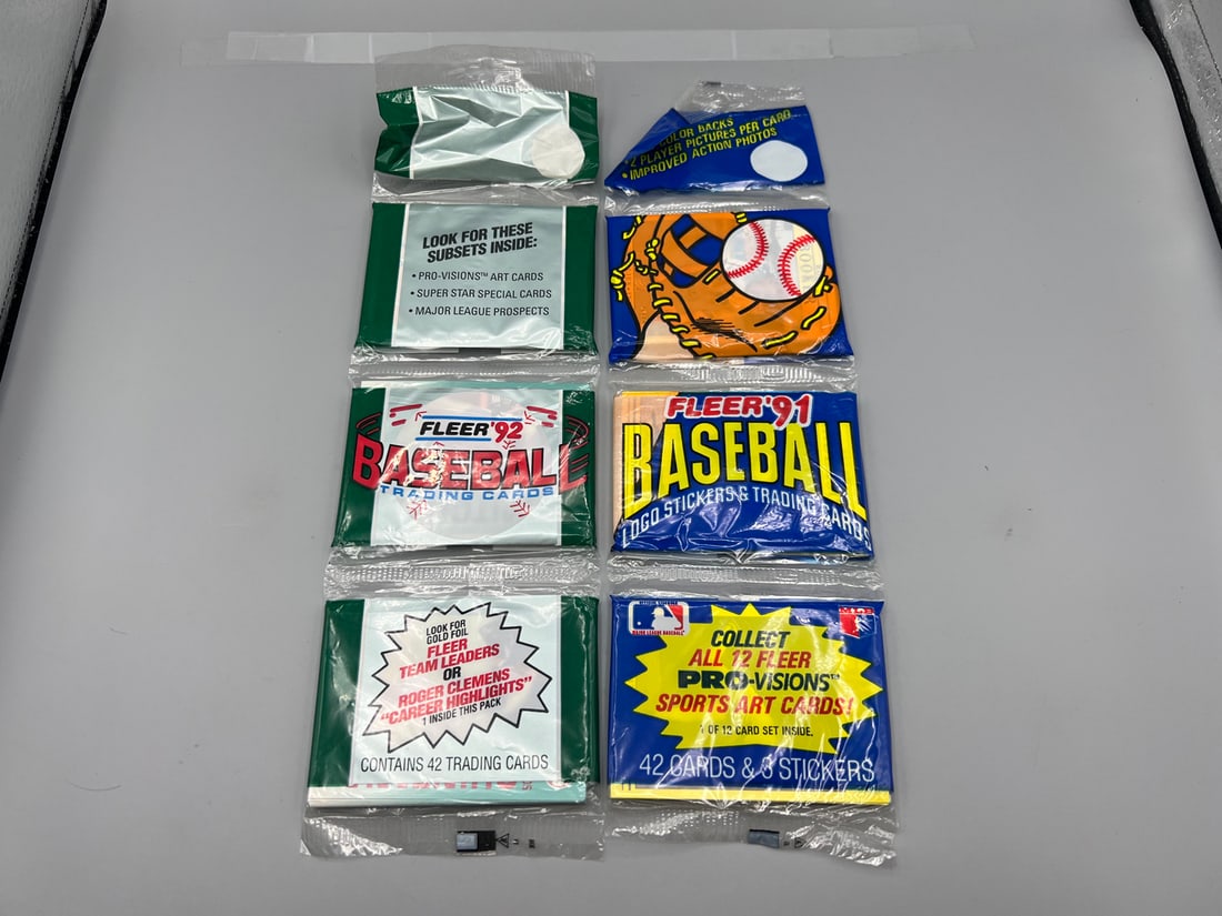 1992 Fleer Baseball Rack Pack & 1991 Fleer Baseball Rack Pack: 1992 Fleer Baseball Rack Pack & 1991 Fleer Baseball Rack Pack