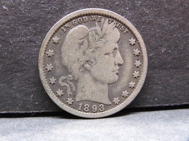 **Better Date - FINE** 1893-O Barber Silver Quarter