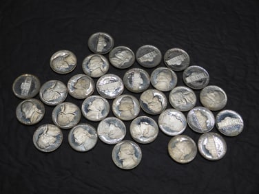 30 Proof, Full Steps Jefferson Nickels Complete From 1971-S to 2000-S, No Duplicates, Very Nice Set!