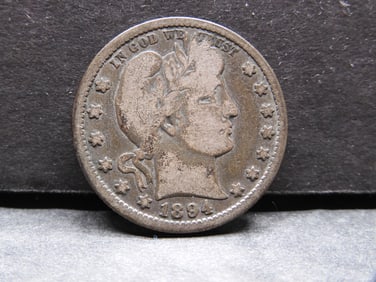 **Better Date - VG/FINE** 1894-O Barber Silver Quarter