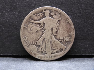 1916-D Walking Liberty Half Dollar First Year