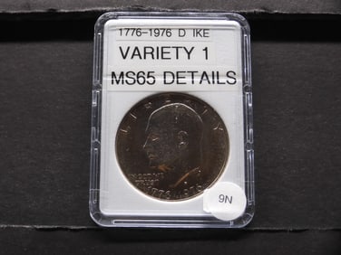1776- 1976-D Ike Dollar, VAR. 1, Proof Like