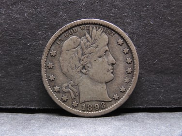 1893-O Barber Quarter Great Details