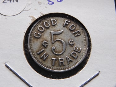 5 Cent Good For Token: Wright-Patterson AFB NCO