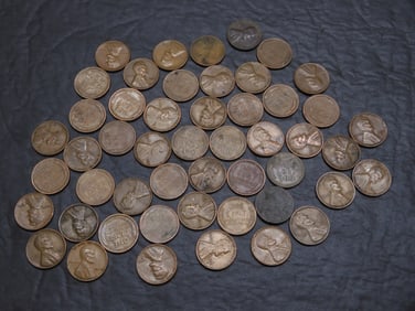 (50) Wheat Cents