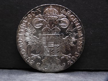 1780 Austria One Thaler RESTRIKE 83.3% Silver