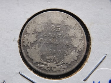 1910 Canada Quarter