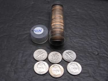 50- 2005-P Clad UNC Roosevelt Dimes