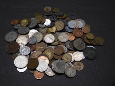 Bag of 1.50 Lbs. of Various World Coins