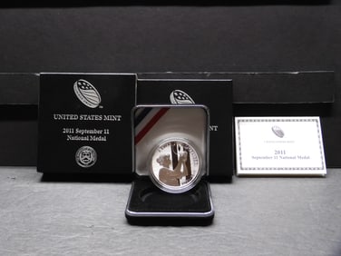 2011-W PROOF September 11 National Medal in OGP w/ COA