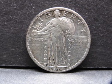 1917-D Type 2 Standing Liberty Quarter - Great Detail