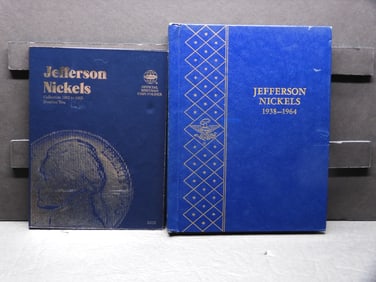 Nice Large Collection of Jefferson Nickels From 1938-1995 in 2 Albums