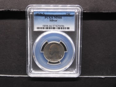 1976-S Washington Silver Quarter - PCGS MS66
