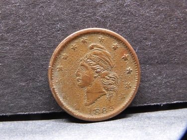1863 Civil War Token- Army & Navy