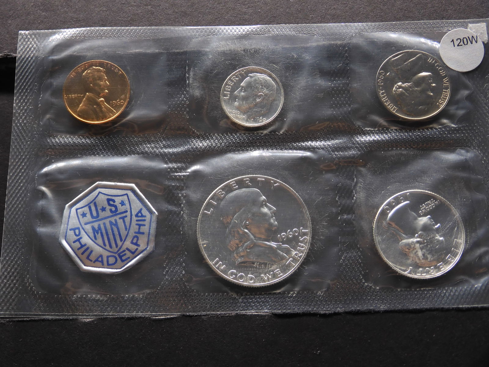 1960 US 5 Coin Proof Set w/ Original Cello Package (1 of 2)