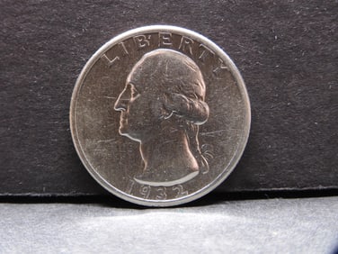 **KEY DATE - AU Details** 1932-D Washington Silver Quarter w/ Rev Scratches