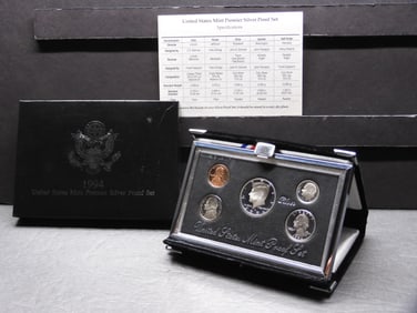 1994-S U.S. Mint Premier Silver Proof Set in OGP w/ COA