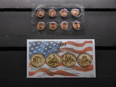 2009-P & D UNC Lincoln Bicentennial Cent Set