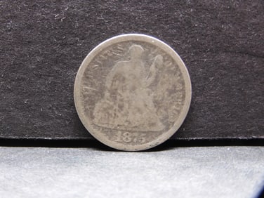 1875 Seated Liberty Dime