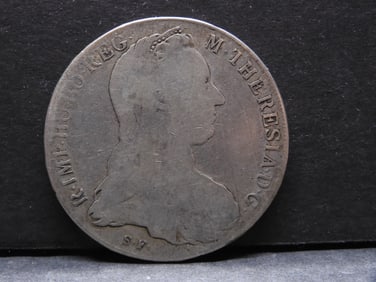 1780 Austria Maria Theresa Thaler Silver Coin
