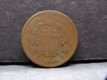 1867 Two Cent Piece **Average Circ**