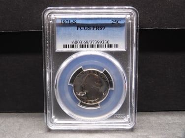1971-S PROOF Washington Quarter - PCGS PR69