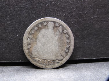 1853 w/ Arrows Seated Liberty Dime