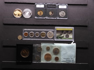 Large Grab Bag  of Various U.S. Coins & Sets & Medals