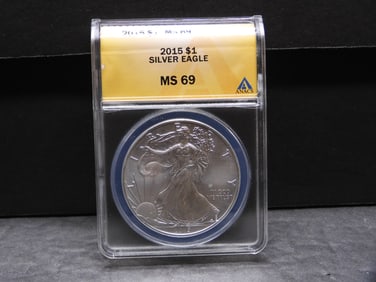 2015 American Silver Eagle - ANACS Cert. MS69