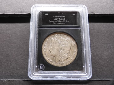 1901-O Morgan Silver Dollar - Slabbed - Very Good