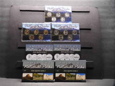 2010 UNC & Gold *Layered* ATB National Park Quarter Sets