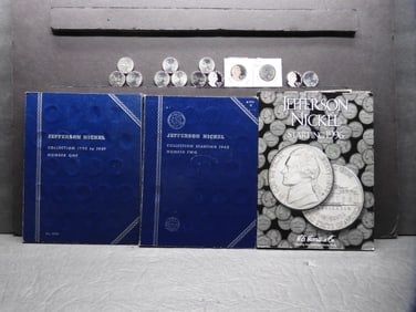 Big Collection of Jefferson Nickels 1938-Date in 3 Albums- 169 Coins