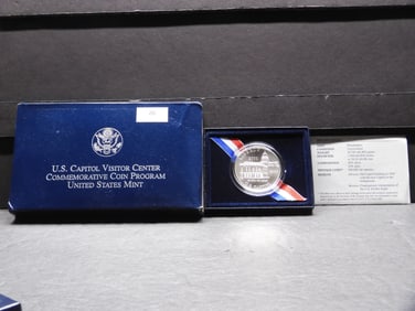 2001-P Capitol Visitor Center Uncirculated Silver Dollar - OGP