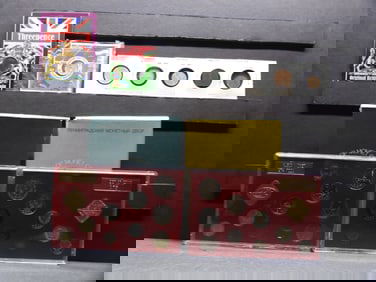 Grab Bag of Various World Mint Sets & Coins