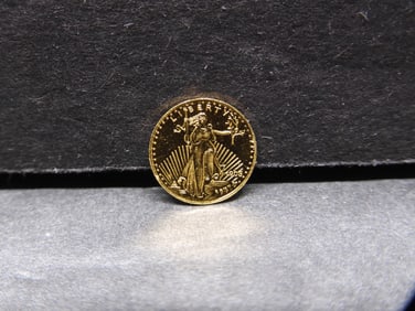 24K PURE GOLD American Eagle *Miniature* Coin