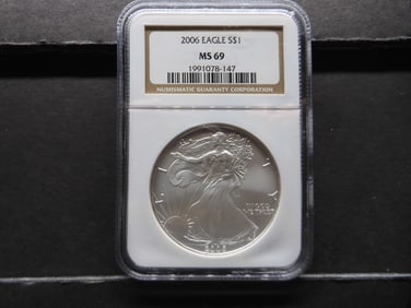 2006 American Silver Eagle - NGC MS69