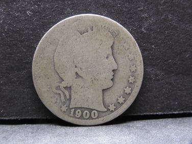 1900-O Barber Silver Quarter