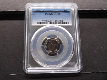 1972-S PROOF Roosevelt Dime - PCGS PR68
