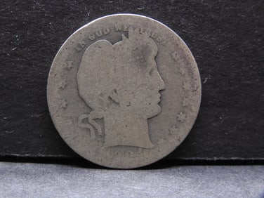 1904-O Barber Silver Quarter