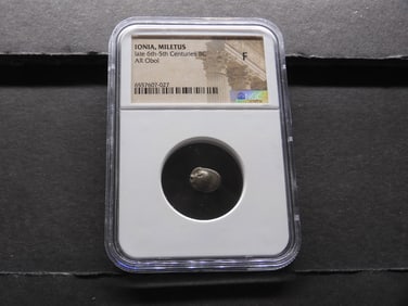 IONIA, MILETUS late 6th-5th Centuries BC AR Obol - NGC