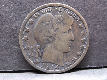 1914 Barber Half Dollar - Fine!!!  KEY DATE