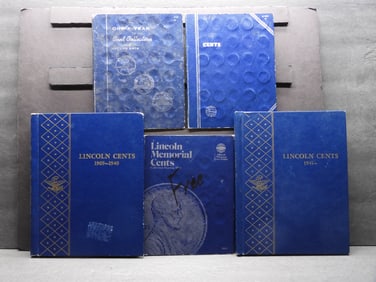 Very Large Collection of Lincoln Cents From 1909-Date in 5 Albums