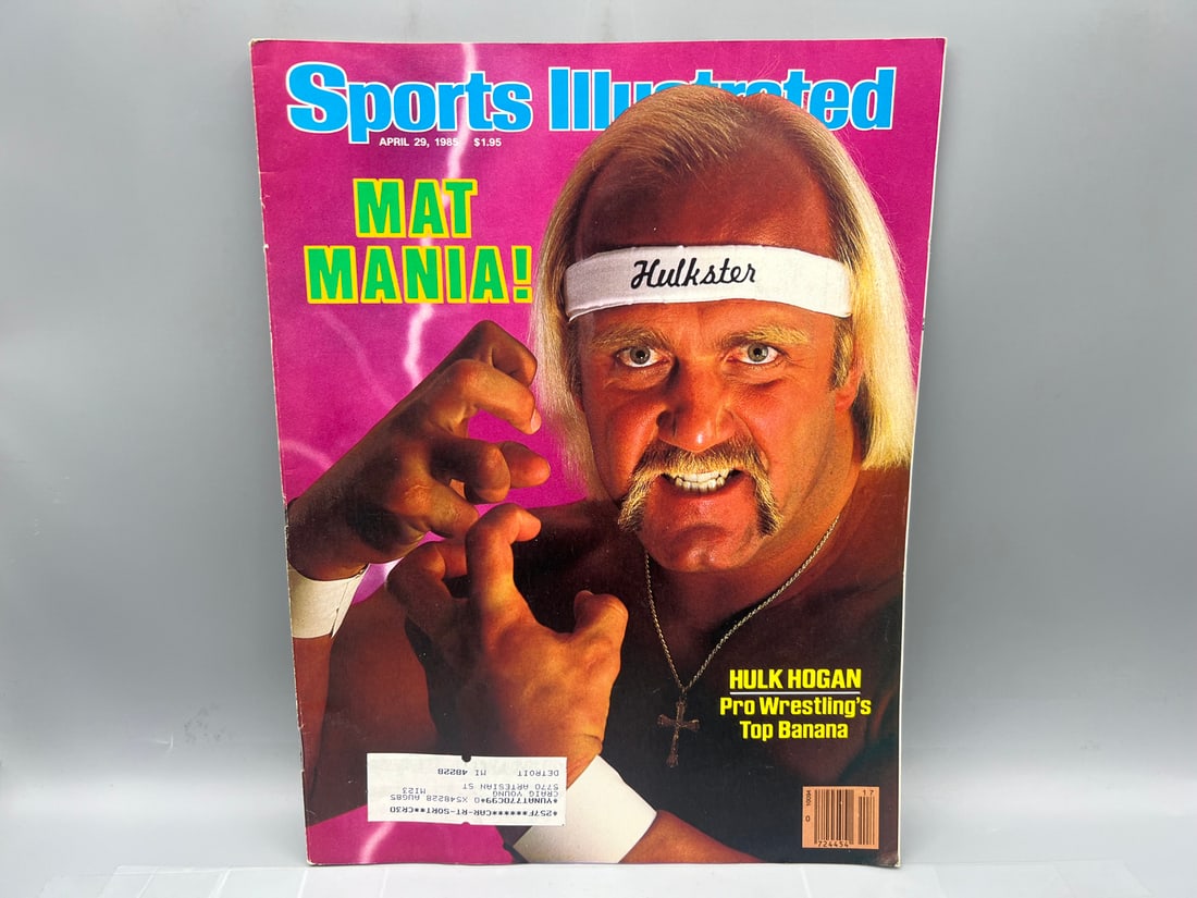 April 29, 1985 Sports Illustrated Hulk Hogan Mat Mania Magazine - 1st Cover (1 of 2)