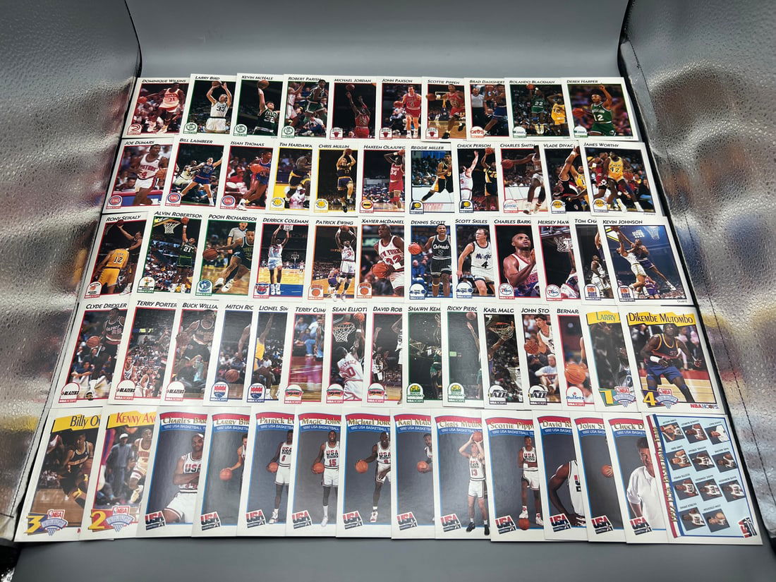 1991 McDonald's NBA Hoops Basketball Complete 60 Card Set - USA Team, Michael Jordans (1 of 5)