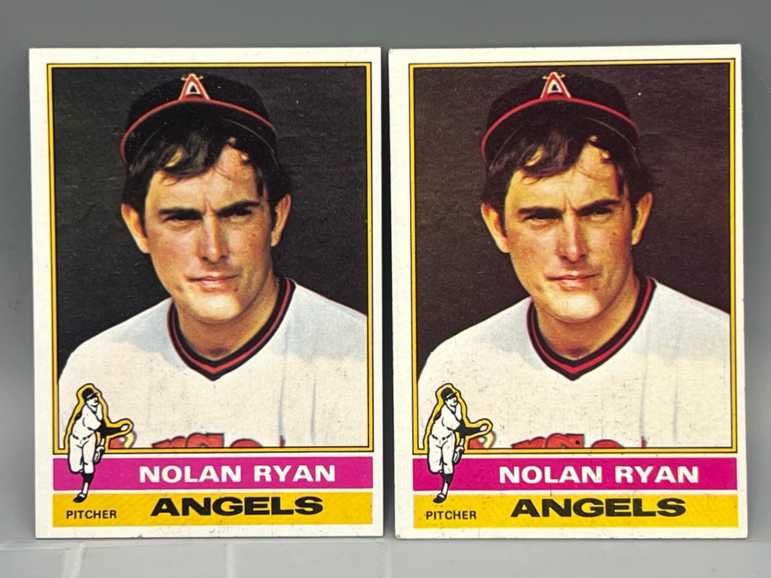 Lot of (2) 1976 Topps Nolan Ryan #330 (1 of 3)