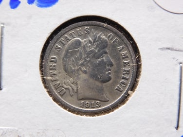 1913 Barber Dime, Higher Grade