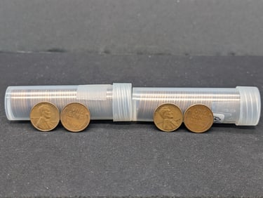 Tube of 1940 + Tube of 1941 Lincoln Wheat Cents
