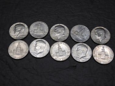 10 1976 Bicentennial Clad Kennedy Half Dollars