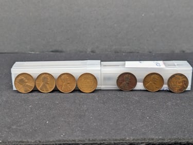 50 1910-1919 No Mint Mark + 50 1919-1925 Lincoln Wheat Cents