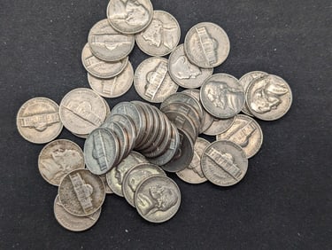 40- 1960's Jefferson Nickels- (36) 1964, (3) 1962, (1) 1960